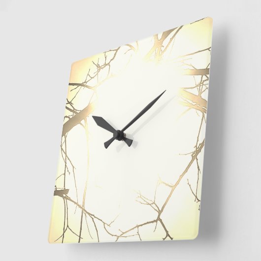 HORLOGE CARRÉE GRAPHIQUE ET CONCEPTION (Angle)