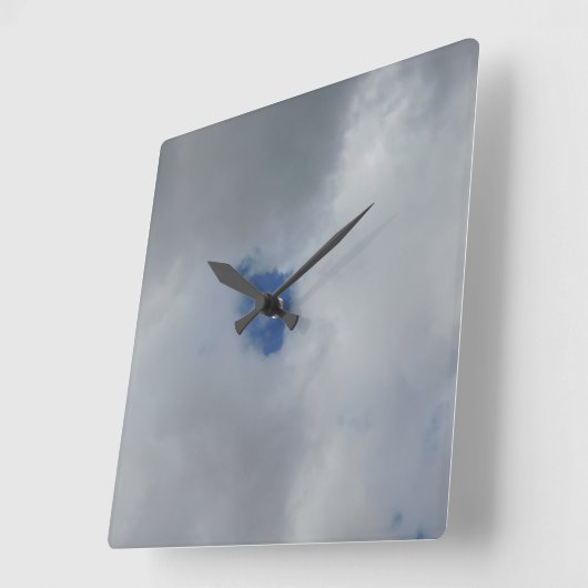 HORLOGE CARRÉE GRAPHIQUE ET CONCEPTION (Angle)