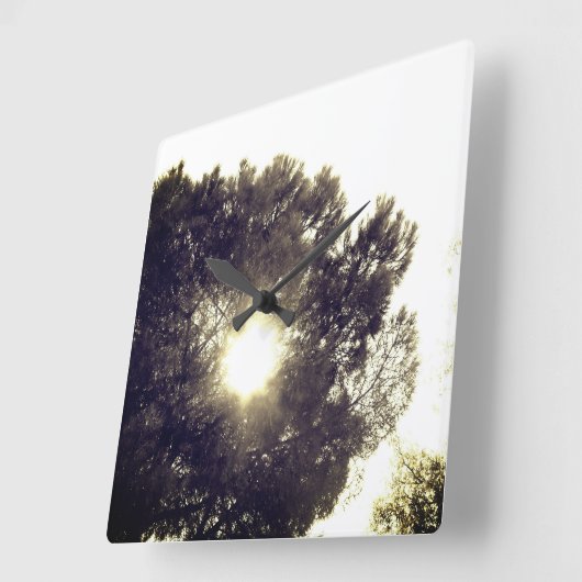 HORLOGE CARRÉE GRAPHIQUE ET CONCEPTION (Angle)