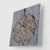 Horloge Carrée Graphique/ Texturé (Angle)