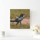 Horloge Carrée Graquette à queue de bateau (Maison)