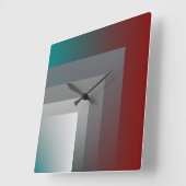 Horloge Carrée gray (Angle)