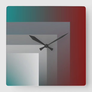 Horloge Carrée gray