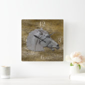 Horloge Carrée Greek Mythology Classical Horse (Maison)