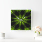 Horloge Carrée Green Acrylic Wall Clock (Maison)