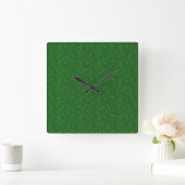 Horloge Carrée Green Paisley (Maison)