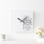 Horloge Carrée Greetin’s Matey ! (Maison)