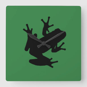 Horloge Carrée grenouille