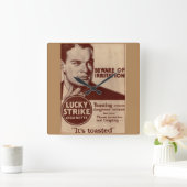 Horloge Carrée Grèves chanceuses - Attention à l'irritation (Maison)