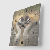 Horloge Carrée Grey Crowned (Angle)