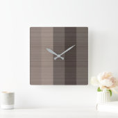 Horloge Carrée Gris Brown (Maison)
