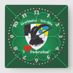 Horloge Carrée Grischun Grigioni Schweiz Svizra