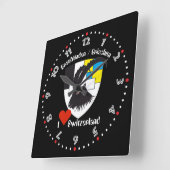 Horloge Carrée Grischun Grigoni Suisse Svizra (Angle)