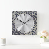 Horloge Carrée Gros Chats (Maison)