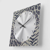 Horloge Carrée Gros Chats (Angle)