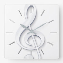 grosse clef de musique blanche