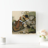 Horloge Carrée Grouse rouffé - d'Audubon's Birds of America (Maison)