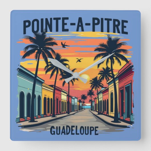 HORLOGE CARRÉE GUADELOUPE  (Recto)