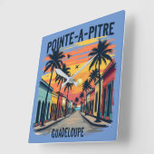 HORLOGE CARRÉE GUADELOUPE  (Angle)