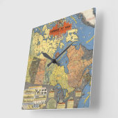 Horloge Carrée Guerre du Canada (Angle)
