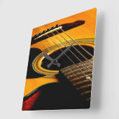 Horloge Carrée Guitar (Angle)
