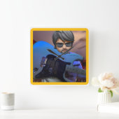 Horloge Carrée Guitarbizon  (Maison)