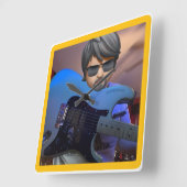 Horloge Carrée Guitarbizon  (Angle)