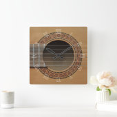 Horloge Carrée Guitare classique v2 (Maison)