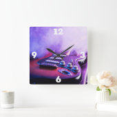 Horloge Carrée Guitare électrique (Maison)