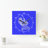 Horloge Carrée Guitare Player - Rock N Roll (Maison)