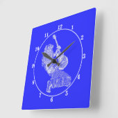 Horloge Carrée Guitare Player - Rock N Roll (Angle)