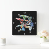 Horloge Carrée Guppies (Maison)