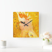 Horloge Carrée Gustav Klimt Cacatoès de Mitchell (Maison)