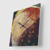 Horloge Carrée Gustav Klimt, "Danae" (Angle)