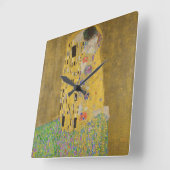 Horloge Carrée Gustav Klimt Le Baiser (Angle)
