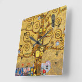 Horloge Carrée Gustav Klimt , “ Tree of life ” (Angle)