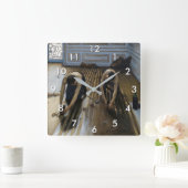 Horloge Carrée Gustave Caillebotte - Les Graveuses (Maison)