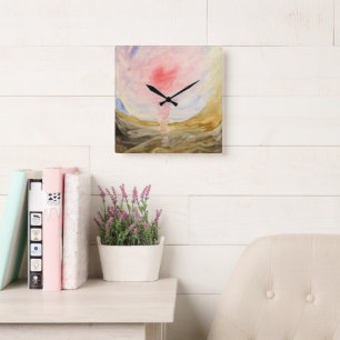 Horloge Carrée Gusten in the Underworld par Hilma af Klint