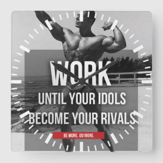 Horloge Carrée Gym pour la motivation