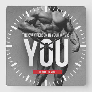 Horloge Carrée Gym pour la motivation