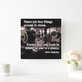 Horloge Carrée Gym pour la motivation (Maison)