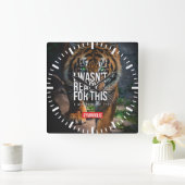 Horloge Carrée Gym pour la motivation (Maison)