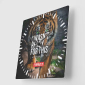 Horloge Carrée Gym pour la motivation (Angle)