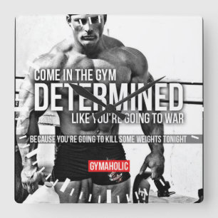 Horloge Carrée Gym pour la motivation