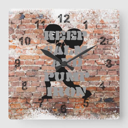 HORLOGE CARRÉE GYM VERT INCROYABLE (Recto)