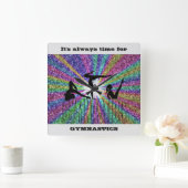Horloge Carrée Gymnastics Wall Clock (Maison)
