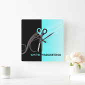 Horloge Carrée hair salon cloclown (Maison)