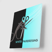 Horloge Carrée hair salon cloclown (Angle)