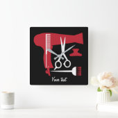 Horloge Carrée Hairstyles tools (Maison)