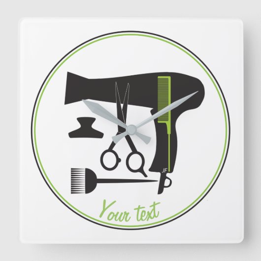 Horloge Carrée Hairstyles tools (Recto)